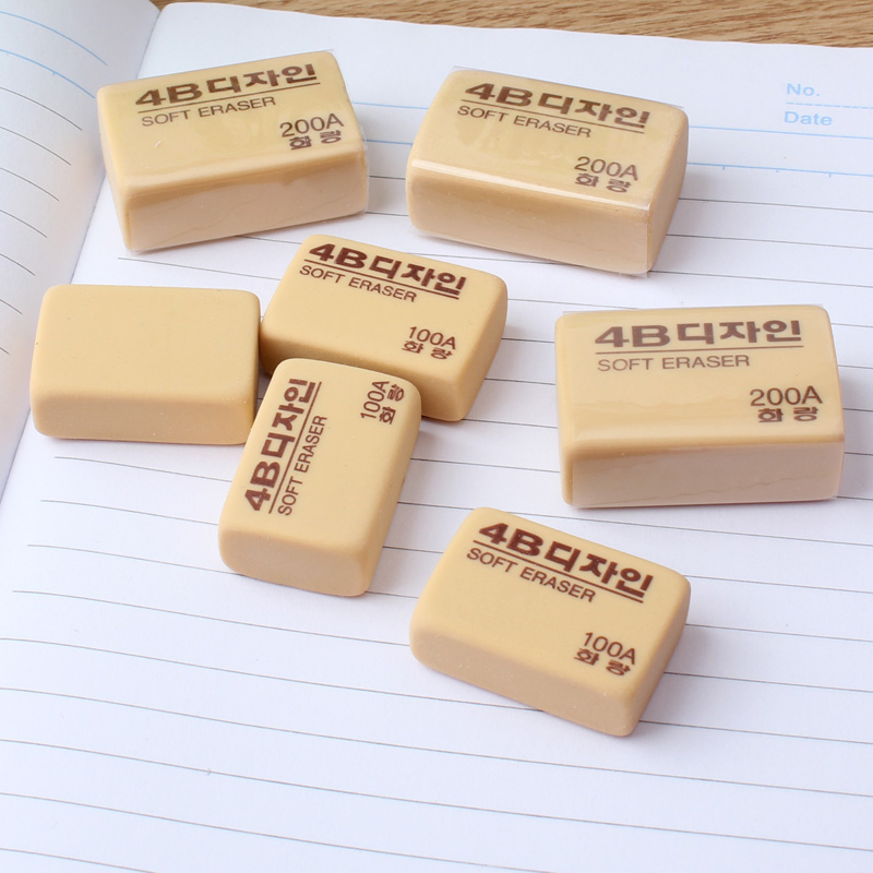High-quality eraser color eraser big 4B eraser student pencil exam eraser wipe clean