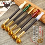 Агатовый мундштук ручной работы из нефрита, мужская старомодная медная курительная трубка