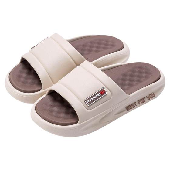 Stepping on shit slippers men's 2023 new summer outerwear sports thick bottom non-slip youth men's sandals for men