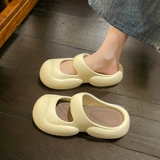 Женская летняя одежда 2025 Новая ева толстая единственная вечерняя работа Baotou Sandals Beach Shoes