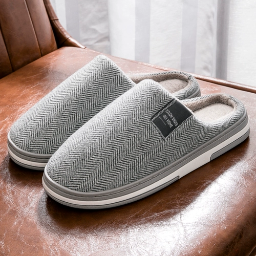 Демисезонные японские мужские удерживающие тепло нескользящие зимние тапочки на платформе, большой размер