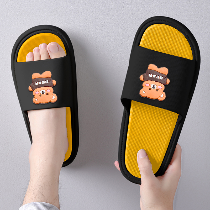 Household sandals and slippers men's summer large size home indoor men's non-slip bathroom couples women's wear ins tide