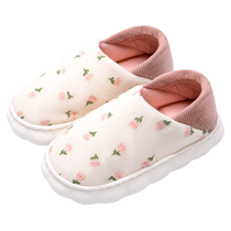Confinement shoes winter bag heel postpartum soft sole non-slip indoor household thick sole pregnant women breathable warm cotton shoes women