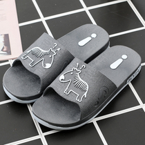 Couple slippers men summer tide 2021 new outdoor wear indoor bathroom non-slip household plastic slippers men summer
