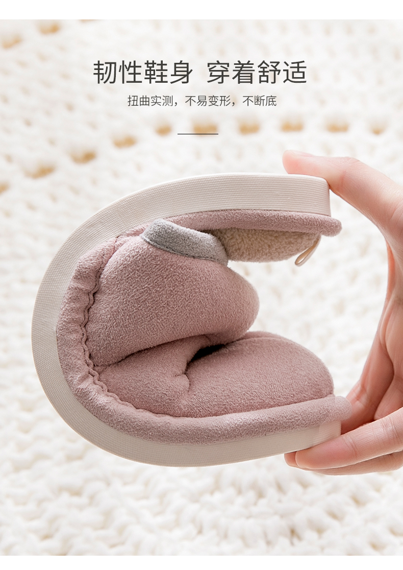 Dép đi trong nhà bằng vải cotton cho nữ mùa thu và mùa đông ấm áp không trơn trượt - Trang chủ dép đi nhà tắm hàn quốc