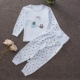 Bé trai và bé gái áo len cotton mùa thu quần dài quần nữ Kho báu bé đồ lót phù hợp với quần áo 0-6-12 tháng