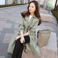 Весенний осенний длинный приталенный женский плащ, куртка, коллекция 2022, в корейском стиле, большой размер