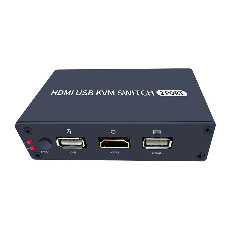 kvm switcher 2 mouth hdmi two to further two double-computer shared display keyboard sliding mouse converter