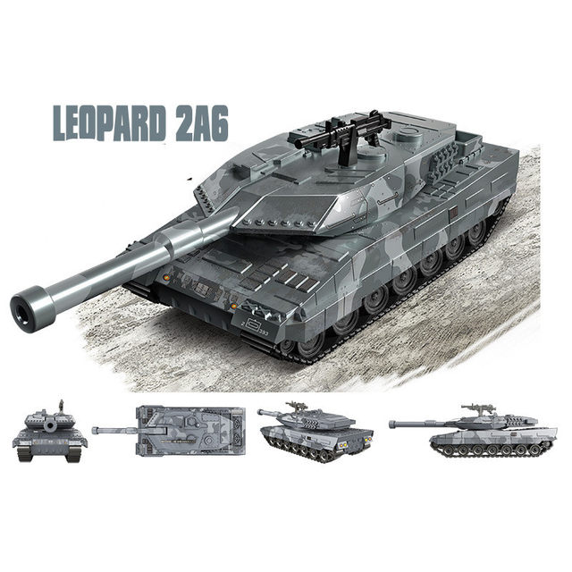 ຮຸ່ນ Coolyu 99A1 Abrams Leopard 2A6 Armata ຖັງຮົບຕົ້ນຕໍທະຫານອະນຸພາກຂະຫນາດນ້ອຍປະກອບອາຄານ