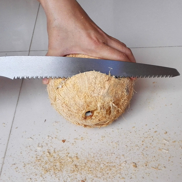 Home Special Broccoli Hard Shell Coconut Open Lid Saw Open Pore Shell Lid Tool Coconut Planing Knife Open Coconut Saw