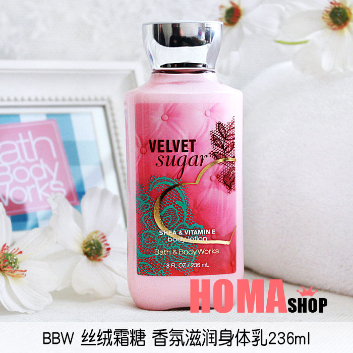 BBW velvet frosting sugar velvet sugar fragrance moisturizing body milk 236ml American bathbody works