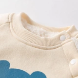 Детская демисезонная толстовка для новорожденных, удерживающий тепло комбинезон для раннего возраста, мужская куртка, детский утепленный пуховик