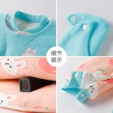 Детский пуховик, осенний демисезонный удерживающий тепло комплект, стеганое боди для новорожденных, комбинезон, увеличенная толщина