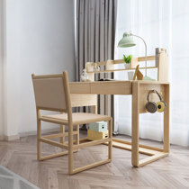 Stay Nordic Solid Wood Writing Desk Brief Desk With Bookcase Drawer Computer Desk Desk Chair Home Bedroom Bookcase