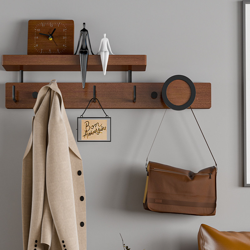 Entrance hook wall hanging wall hanging coat hook into the door rack wall key storage coat coat wall hanger