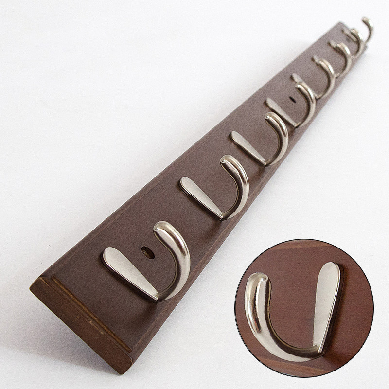 Wall hanger entrance door hanger hook row hook wall living room coat rack wall hanging porch clothes hook rack