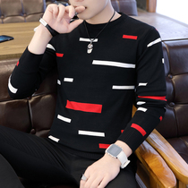 Autumn and winter season sweater mens round collar Korean trend bottoming thread sweater 2019 new students on clothes