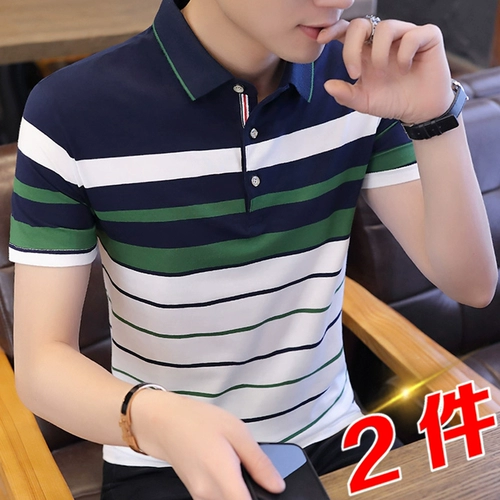 Летняя футболка с коротким рукавом, трендовая рубашка, футболка polo