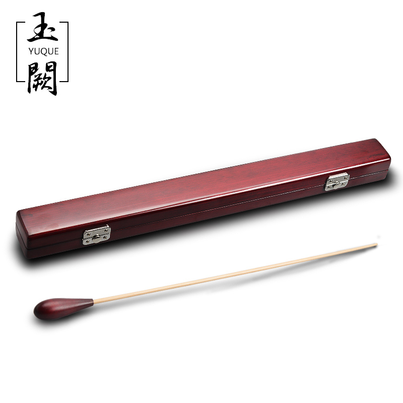 Symphony Baton, All-Wooden Baton, Conductor's Music Gift, Ebony and Red Sandalwood Handle, All-Wooden