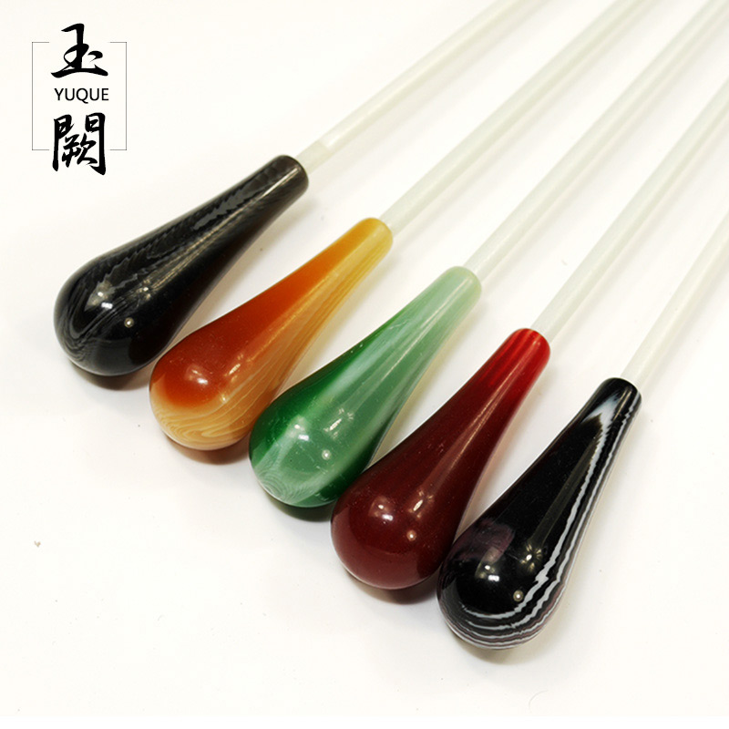 Jade Que Instrument Color Resin Baton Music Chorus Conductor Band Conductor Resin Handle Teaching Whip