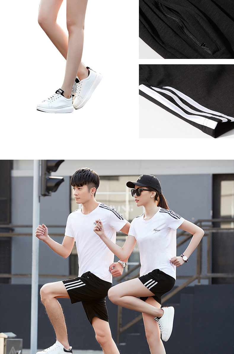 Phòng tập thể dục thể thao đặt người đàn ông bông lỏng mặc giản dị chạy mùa hè vài đồ thể thao của phụ nữ thể thao bộ áo bộ adidas