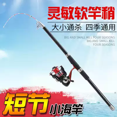 Soft-tailed small rock pole, soft and slightly sensitive, fishing rod, long-range throwing Rod, raft pole, East fishing main small rock pole short section
