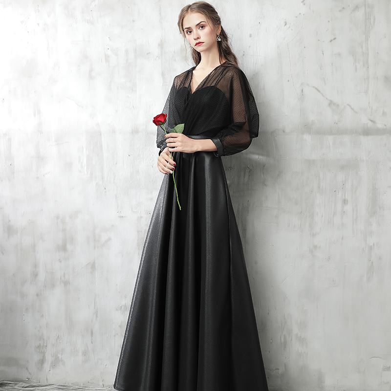 Robe du soir manche bouffante - Ref 3213716 Image 4