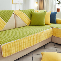 Simple living room sofa cushion four seasons universal non-slip fabric plush sofa cover high-grade sofa towel fashion cushion