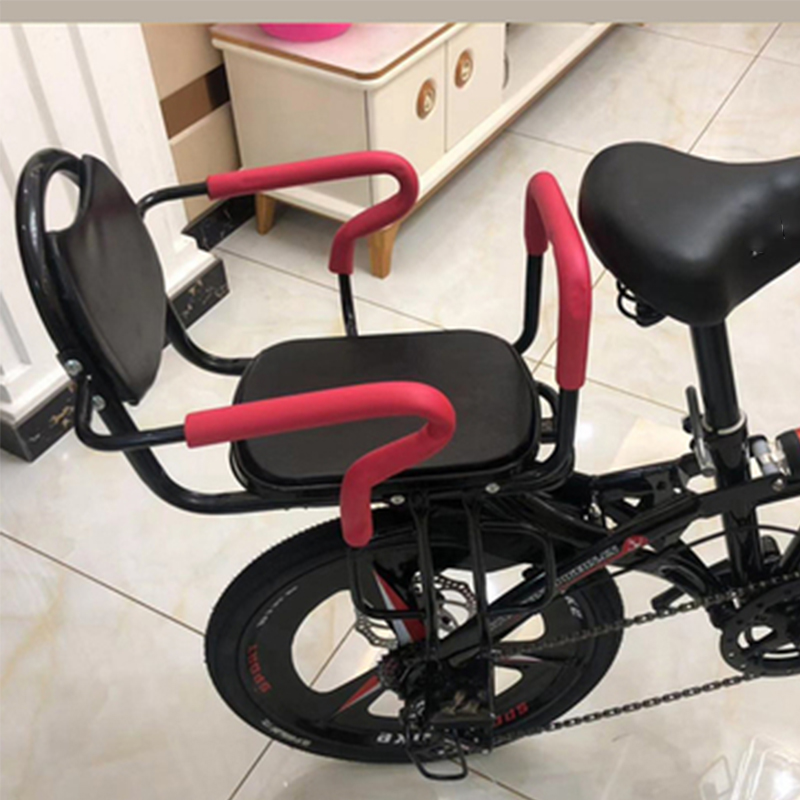 Bike Baby Seat Front Seat Bike baby thickened rear rear seat Chair Armrest Removable