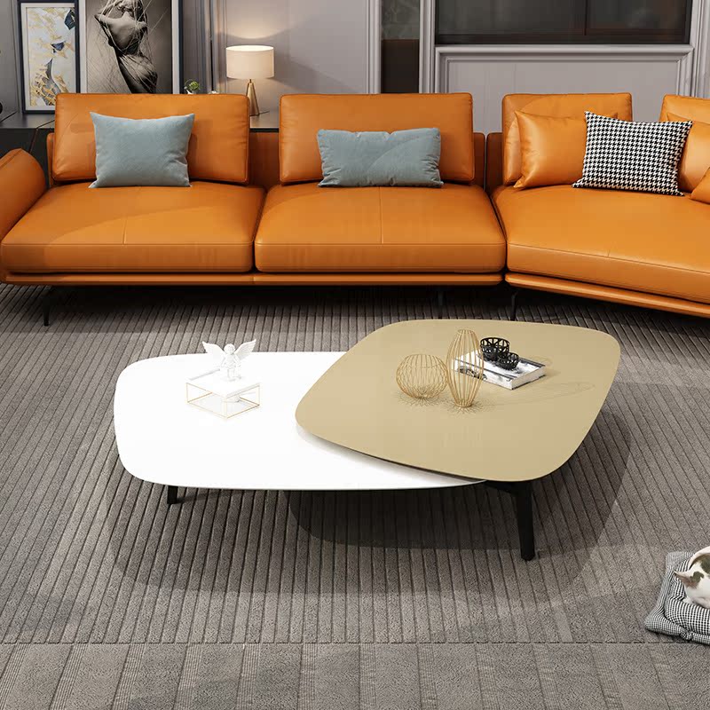 Italian light luxury style creative color matching coffee table TV cabinet combination modern minimalist living room Nordic new creative furniture