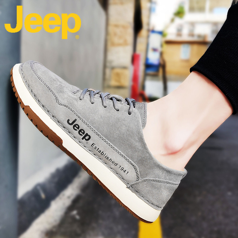 jeep jeep winter men's shoes 2022 new all-match beanie tide shoes casual leather shoes men's shoes men