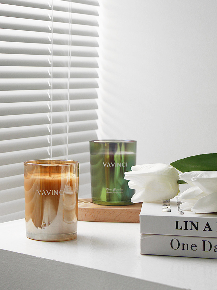 Namo Metropolis series electroplating stained glass scented candle gift box wedding gift birthday gift gift