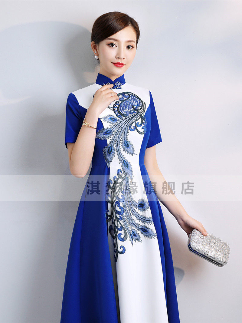 Robe de soirée manche de princesse - Ref 3210762 Image 18