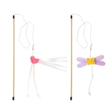 派滋露 Игрушка для кошек Новая ржавая крутая жесткая бумажная веревка кусающая кошачья палочка бабочка затянувшаяся бумажная котенок синяя кошка