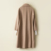 Phụ nữ áo hai mặt mới, phần dài trên đầu gối Len 100% len cao cấp Hepburn gió zero áo khoác cashmere - Accentuated eo áo áo dạ nữ trung niên đẹp Accentuated eo áo