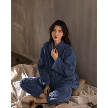 Coral Suede Pajamas Woman Autumn Winter Thickened Garnter Flannel Fresh and cute Home Suits Extras Winter Suit Women
