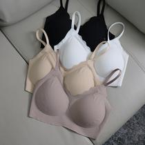 Tanger 2023 lightweight silk fit vest bra seamless soft support no rims beautiful back bra