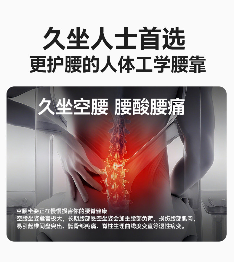 Car Lumbar Support Pillow for Long Sitting, Seat Cushion for Drivers, Car Seat Lumbar Support, Waist Pad
