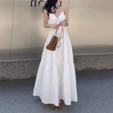 Летняя майка, длинная юбка, подходит для подростков, французский стиль