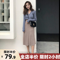 Spring dress 2021 New early spring style dress fat mm Yafeng two-piece set thin spring wear age