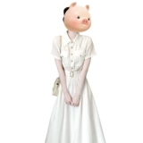 Белая летняя рубашка, корсет, длинная юбка, подходит для подростков, премиум класс, французский стиль