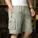 Mùa hè quần short nam trung niên nam ngắn tay T ngắn cotton thể thao phù hợp với trung niên chạy quần 5 điểm quần tất nam
