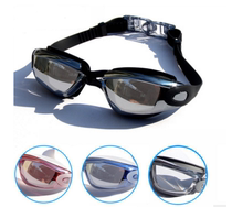 Swimming goggles HD flat light myopia waterproof anti-fog swimming glasses for adult men and women for large frame plating swimming goggles