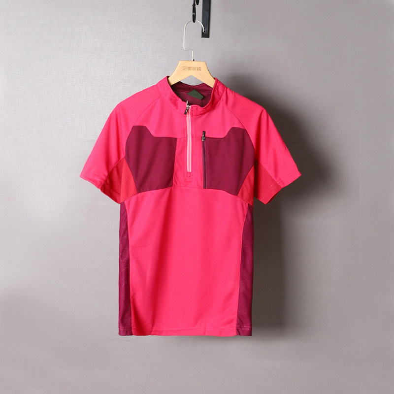 Foreign trade Original Single Summer Ladies New outdoor sports Mountaineering Travel Running breathable perspiration ultra-light speed dry T-shirt
