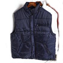 Foreign trade tail single autumn and winter loose large size cotton vest mens windproof waistcoat padded warm vest breathable jacket