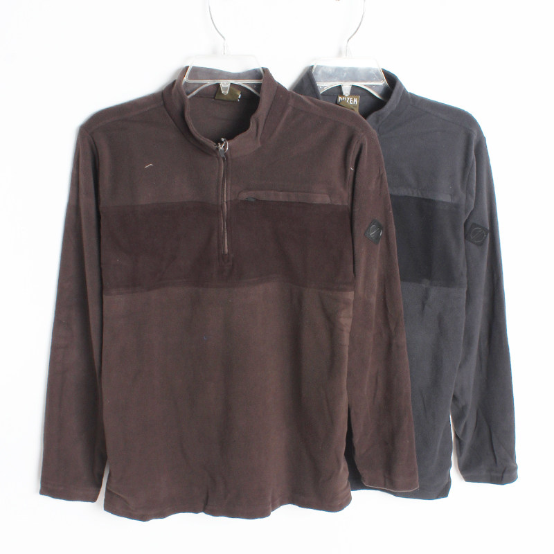 Foreign trade Original single autumn and winter style outdoor casual T-shirt men's clothing rocking grain suede bottom-shirt male outdoor climbing shirt