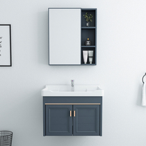 Bathroom simple washbasin Single basin pool Household sink Small household toilet wall-mounted washbasin cabinet combination