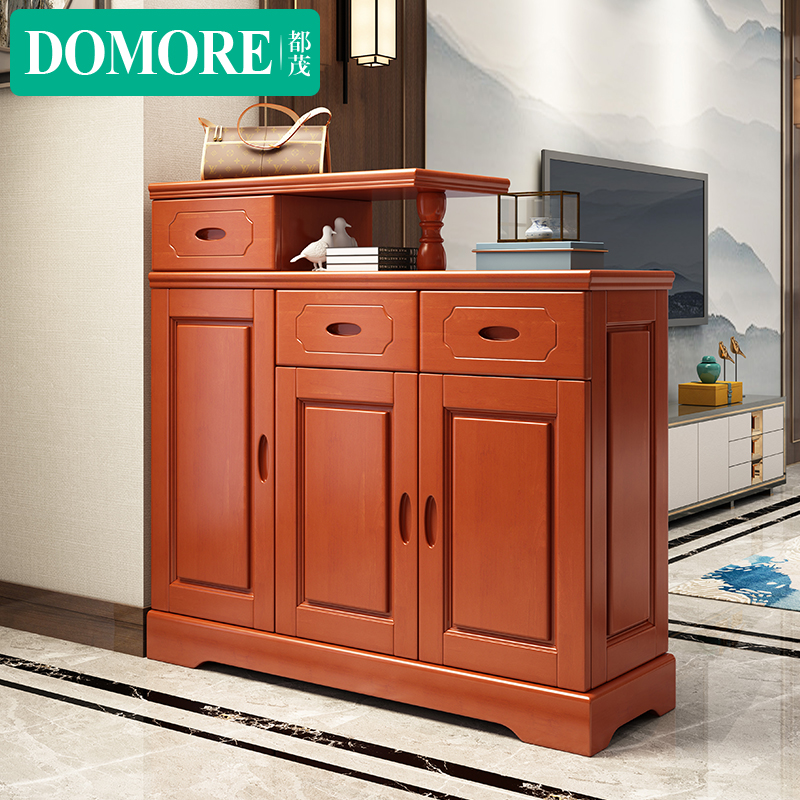 Modern Chinese Furniture Innate Living-room Solid Wood Entrance DOOR CLOSED CABINET CLOSET ROOM CABINET STORAGE TWO-SIDED DOOR HALL CABINET SHOES CABINET