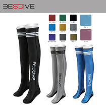 Bestdive Potentially Awesome Colorful Multicolor Free Diving Socks Long Barrel Diving Socks can be matched with bikini