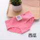 Quần lót nữ bằng vải cotton cotton waist eo vừa và thấp size cotton lớn màu trắng và đen đơn giản